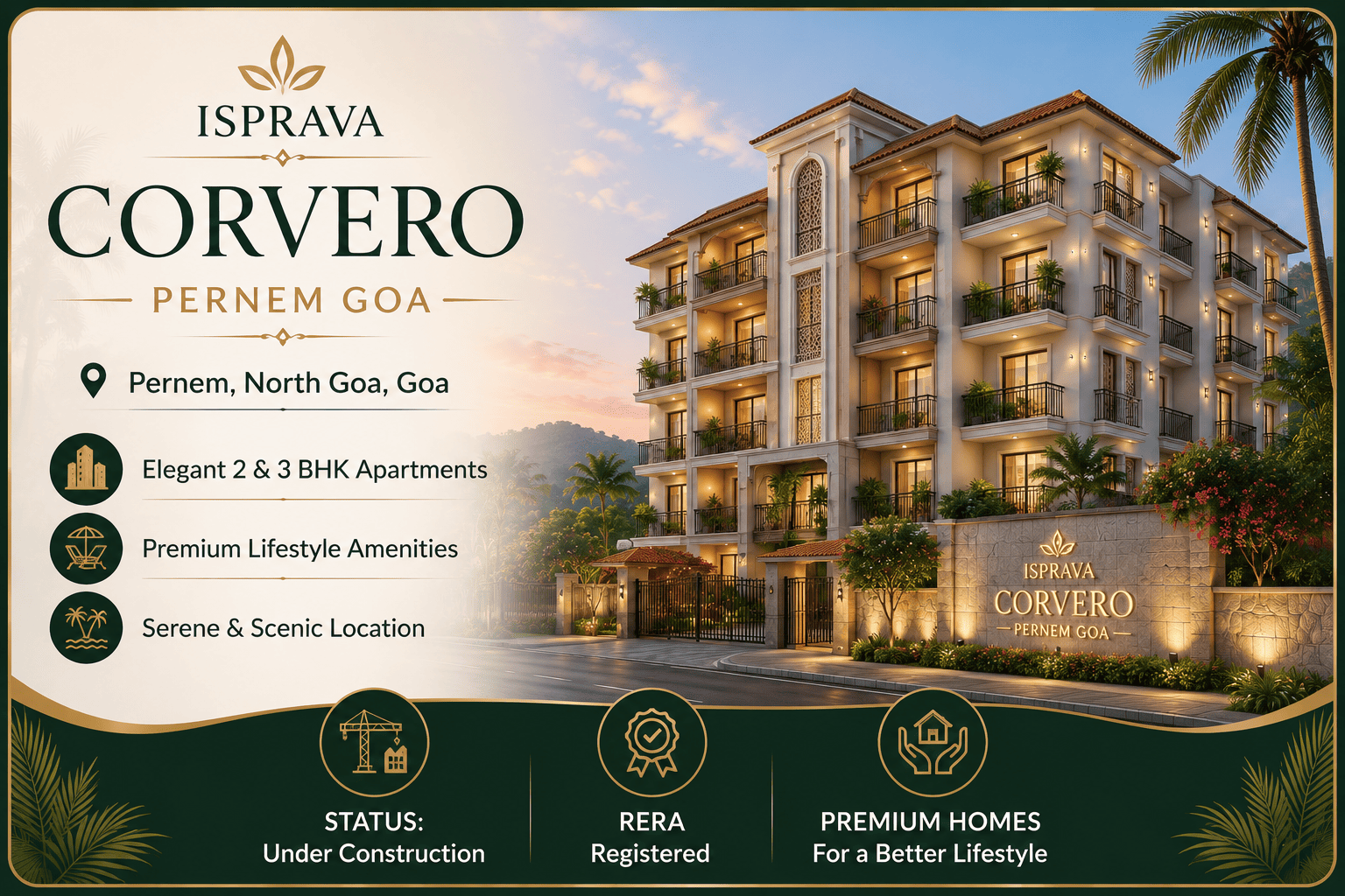 Isprava Corvero Pernem Goa - Luxury Apartments