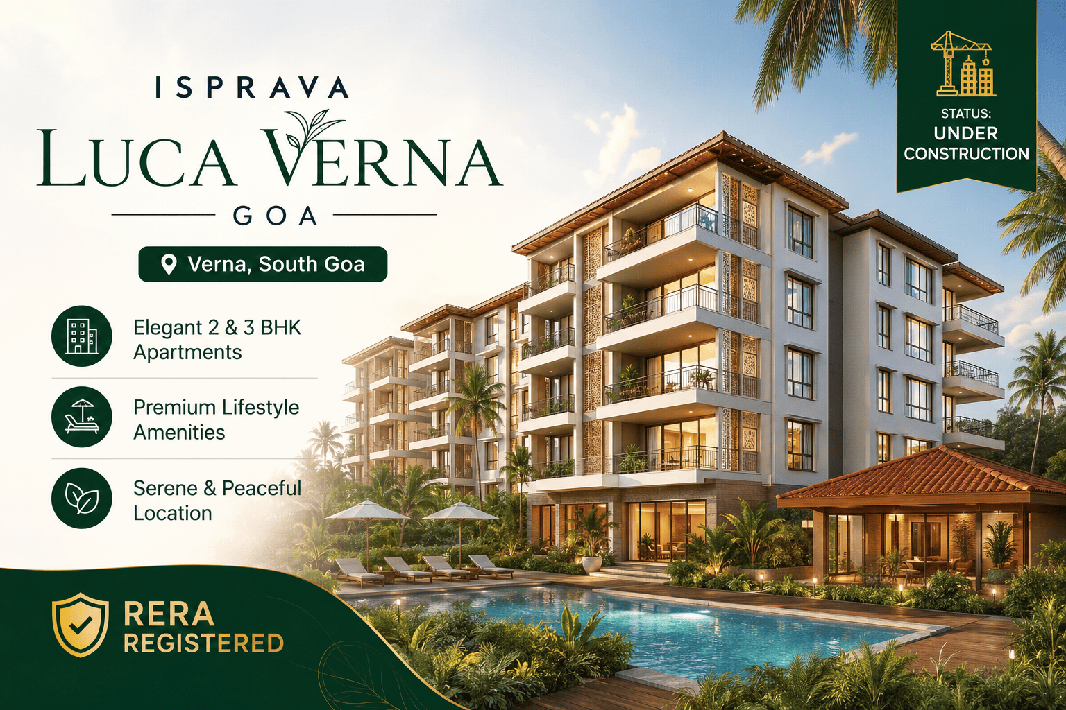 Isprava Luca Verna Goa - Luxury Apartments