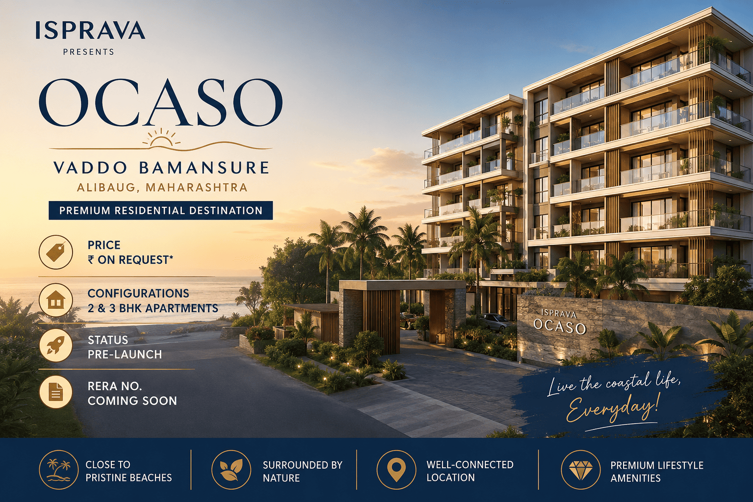 Isprava Ocaso Vaddo Bamansure - Luxury Apartments in Alibaug